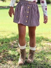 Garden Skort - Sugar Plum Check